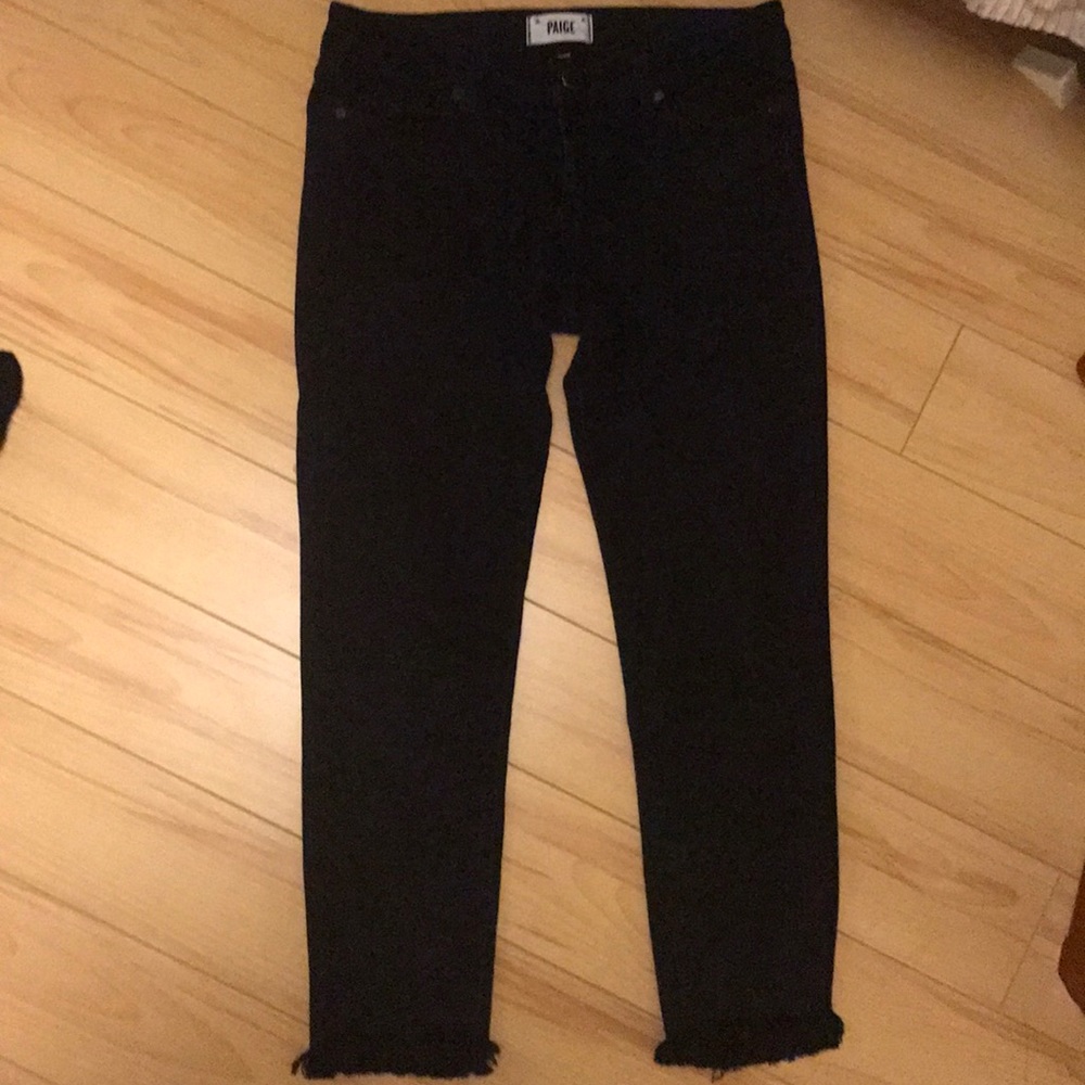 Paige black denim jeans
